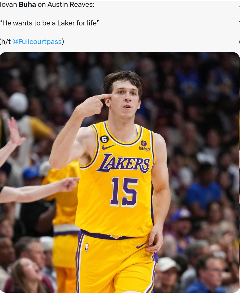 名记谈里夫斯续约前景：他将会终老湖人 能拿3000万美元年薪