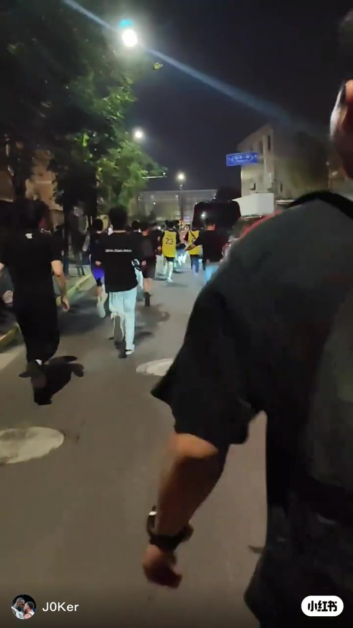 官网登录入口-球迷在机场出口沿街追逐詹姆斯所乘车辆 部分冲击者被保安阻拦